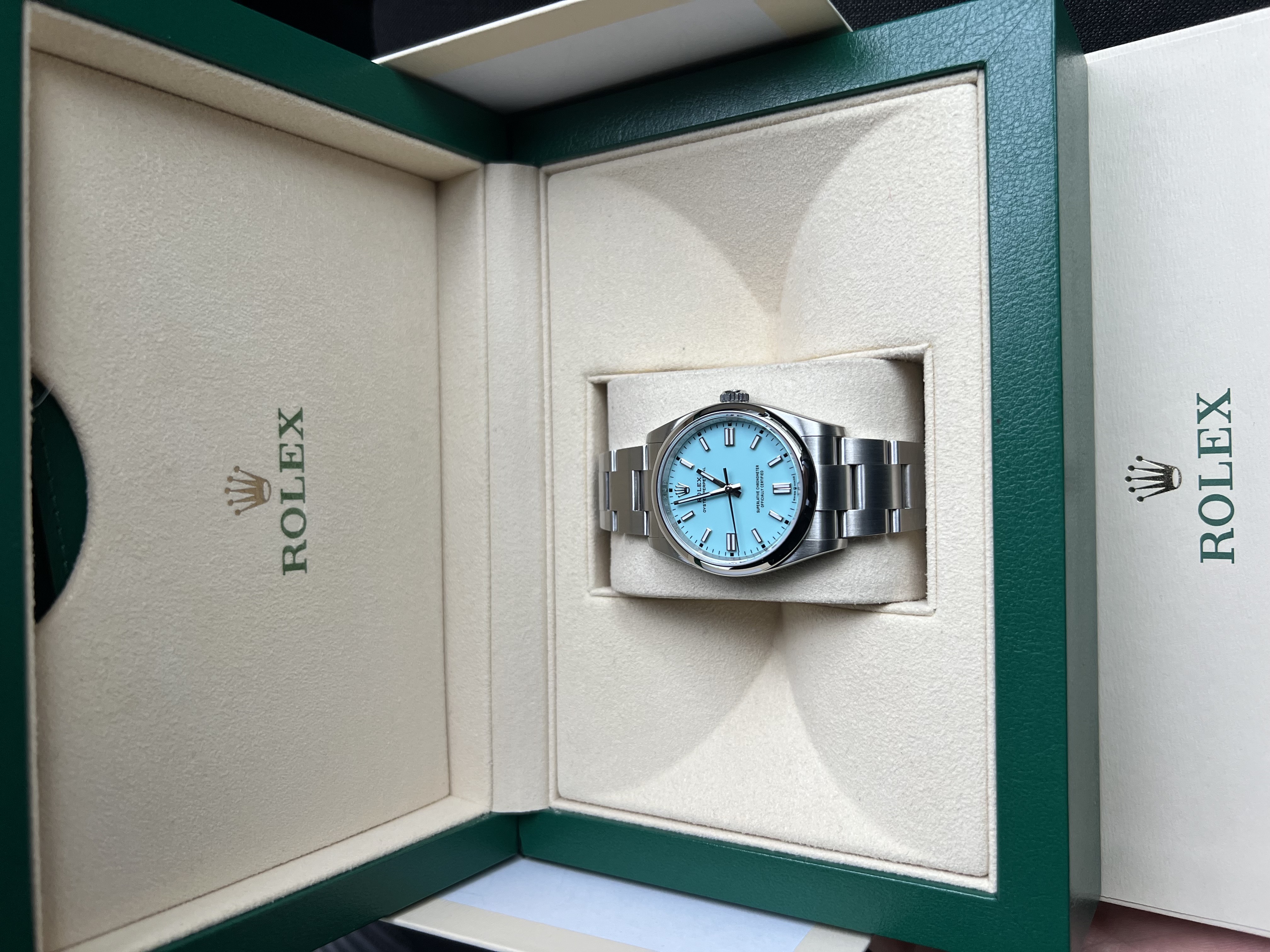 ROLEX 126000 ターコイズ文字盤